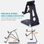 EASYNCH Aluminum Mobile Stand, Black - EA-112