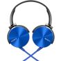 Sony Extra Bass Wired Headphone, Black and Blue - MDR-XB450