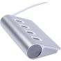 KNACRO 4 In 1 USB Hub - Silver