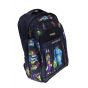 Gharibo Bags School Backpack With Pencil Case For Boys, Monsters Inc Pattern - Black