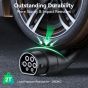 Evmore Type 2 Electric Charging Cable, 32A, 22kW - Black