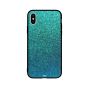 Blue Shiny Design Pattern Printed Back Cover for Apple iPhone X