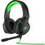 Hp Pavilion GMN 400 Wired Headphone with Microphone, Black and Green - 4BX31AA