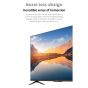 شاشة تلفزيون شاومي 55 بوصة سمارت LED، بدقة 4K UHD، بريسيفر داخلي - L55MAAEG مع حامل حائط للتلفزيونات من اي تي اي مقاس (26:55) بوصة، اسود- TX40 (شامل خدمة التركيب)