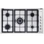 Elba Gas  Built-In Hob, 5 Burners, Stainless Steel- E95-545 XN
