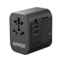 Anker 312 Wall Charger, 30 Watt, 3 USB Ports and AC Outlet, Black - A9212k11