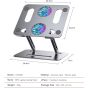 Adjustable Aluminum Laptop Stand, 15.6 Inch  - Silver