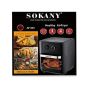 Sokany Air Fryer, 10 Liters, 1700 Watt, Black- AF-003