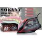 Sokany Steam Iron, 230ml, 2200 Watt, Black and Red - SK-YD-2094