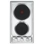 Elba Domino Electric Built-in Hob, 30cm, 2 Burners, Stainless steel - EN30-02T XD