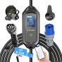 AFYEEV Schuko Type 2 Electric Car Charging Cable, 32A, 7.2kW - Black
