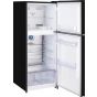 ثلاجة يونيون اير بفريزر علوي، نوفروست، 330 لتر، اسود - URN-400DLBG1A-DTHS
