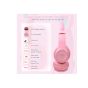 Cat wired and Wireless Over Ear Headphones, Pink - P47M
