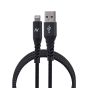 كابل لايتنينج USB لافينتو ام اف اي، 2 متر، فضي واسود - MP476