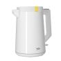 Beko Glow Electric Kettle, 2200W, 1.7 Liters, White - WKM 4215 W