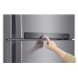 LG Top Freezer Refrigerator with Inverter Motor, No Frost, 506 Liters, Silver - GN-H722HLHL