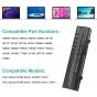 Asuncell Lithium Ion Laptop Battery for Dell Latitude E5400, E5500, 5200mAh, 58Wh - Black