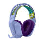 سماعة رأس لاسلكية لوجيتك G733 بإضاءة RGB بميكروفون، موف - 981-000890