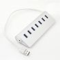 7 In 1 USB Hub , White - 500107931