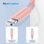 3 Pack Apple MFi Certified iPhone Charger Cable 3Ft, Apple Lightning to USB Cable Cord, 2.4A Fast Charging Apple Phone Long Chargers for iPhone 12/11/11Pro/11Max/ X/XS/XR/XS Max/8/7/6/5S/SE Pink