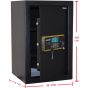 Safety Tech Jumbo Digital Safe Box, Black - GN60BLT
