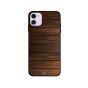 Wooden Dark Brown Horizental Printed Back Cover for Apple iPhone 11