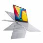 Asus VivoBook S14 Flip TN3402YA-LZ555W Laptop, AMD Ryzen 5 7430U, 512GB M.2 NVMe PCIe 3.0 SSD, 8GB RAM, 14 Inch, WUXGA, 60Hz, AMD Radeon Graphics, Windows 11 - Cool Silver with ASUS Pen SA200H-MPP1.51