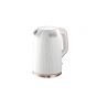 Black + Decker Electric Cordless Kettle, 1.7 Liters, 2200W, White - JC190W