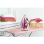 Black+Decker Steam Iron, 380 ml, 2400 Watt, White and Purple - X2400