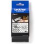 Brother Label Tape, 18mm x 8 Meters, Black on White - TZe-SE4