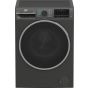 Beko Front Load Inverter Washing Machine with Dryer, 8KG, Manhattan Grey - BWD08520MCI
