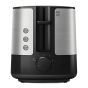 Philips Viva Collection Toaster, 2 Slices, 1000 Watt, Black and Silver - Hd2637-91