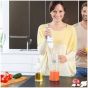 هاند بلندر براون مالتي كويك 5 فيرو بملحقاته، 600 مل، 1000 وات، ابيض - MQ5235WH