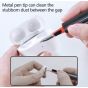 Topcious 3-in-1 Cleaning Kit for AirPods, Earphone Cleaner Kit Compatible with all AirPods with Soft Brush, Metal Tip, Sponge, Multifunction Cleaner Kit for Earbuds, AirPods, Cases (Black)