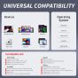 محول USB فئة C 3 في 1 كيوي بيرد- اسود