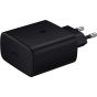 شاحن سامسونج، 45 وات، USB فئة C، اسود - EP-TA845XBEGWW مع كابل USB فئة C  الى USB فئة C، طول 1.8 متر - EP-DX310JBEGWW