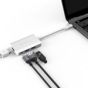 Adam Elements Casa A01 4 In 1 USB-C Hub Reader Adapter, 60 Watt - Silver