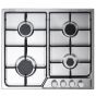 Elba Gas Hob, 60cm, 4 Burners, Stainless Steel - ENF60-444XD