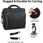 Carrying Case for PS4 Console/Controller/Accessories, Travel Shoulder Messenger Handbag Gaming Storage Bag with Adjustable Strap Compatible with Playstation 4/PS4 Slim, Black