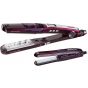 Babyliss Hair Dryer, 2000 Watt, 3 Temperatures, Black - 5910E, with iPro 230 Steam Titanium Ceramic Hair Straightener Set- ST396ALE