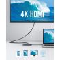 موزع USB-C أنكر، 7 منافذ، 48 وات، رمادي غامق - AK-A83520A1