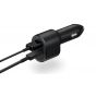 SAMSUNG Super Fast Dual Car Charger EP-L5300XBEGWW (45W+15W) Two Ports with cable type c 5A Unpacking- Black