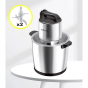 Sokany Chopper, 10 Liters, 2000 Watt, Black and Silver - SK-666666B