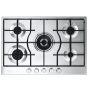 Elba Elio Lite Gas Built-In Hob, 5 Burners, Stainless Steel- ELIO 75-545 L
