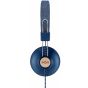 House of Marley Positive Vibration 2 On Ear Wired Headphones With Microphone, Denim- EM- JH121-DN