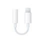 Apple Lightning to 3.5 mm Headphone Jack Adapter, White - MMX62ZM/A