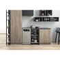 Ariston Dishwasher, 10 Persons, 8 Programs, Silver- LSFO 3T223 W X