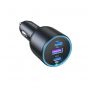 شاحن سيارة سريع USB-C وUSB-A يوجرين، 130وات، 3 منافذ، سبيس جراي - EC705