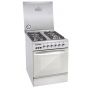 Royal Crystal Cast Gas Cooker, 4 Burners, Silver - 2010327