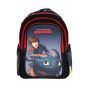 Gharibo Bags School Backpack For Boys, How to Train your Dragon Pattern - Black and Red